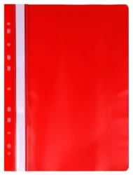 VICTORIA OFFICE Gyorsfűző, lefűzhető, PP, A4, VICTORIA OFFICE, piros