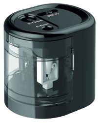 RAPESCO Hegyező, kétlyukú, asztali, elemes, USB töltővel, RAPESCO"PS12-USB", fekete RAPESCO Hegyező, kétlyukú, asztali, elemes, USB töltővel, RAPESCO"PS12-USB", fekete