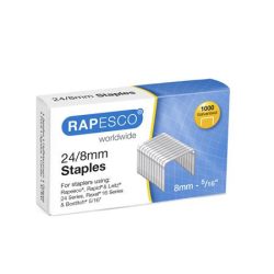 RAPESCO Tűzőkapocs, 24/8, horganyzott, RAPESCO RAPESCO Tűzőkapocs, 24/8, horganyzott, RAPESCO