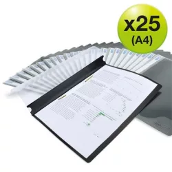 RAPESCO Gyorsfűző, PP, A4, RAPESCO "Eco", fekete