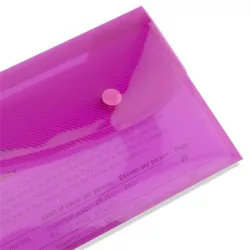 RAPESCO Irattartó tasak, DL, patentos, RAPESCO "Eco GRS Recycled", áttetsző vegyes színek