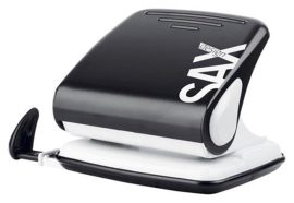 SAX Lyukasztó, kétlyukú, 25 lap, SAX "Design 418", fekete SAX Lyukasztó, kétlyukú, 25 lap, SAX "Design 418", fekete