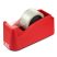 SAX Csomagolószalag adagoló, asztali, csomagolószalaggal, SAX "729", piros