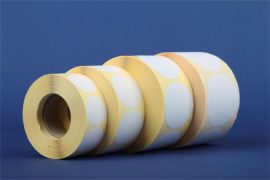 . Etikett, vellum, 50 mm kör, 1000 etikett/tekercs, fehér . Etikett, vellum, 50 mm kör, 1000 etikett/tekercs, fehér