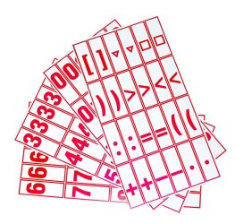 . Szám és jelkártya I. o. . Szám és jelkártya I. o.