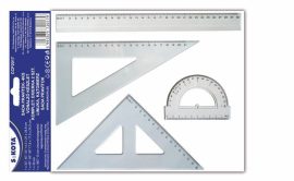 SAKOTA Vonalzókészlet, műanyag, 4 darabos, SAKOTA SAKOTA Vonalzókészlet, műanyag, 4 darabos, SAKOTA