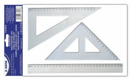 SAKOTA Vonalzókészlet, műanyag, 3 darabos, SAKOTA SAKOTA Vonalzókészlet, műanyag, 3 darabos, SAKOTA