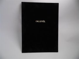 . Oklevéltartó, A4, exkluzív, plüss, aranyozva, fekete . Oklevéltartó, A4, exkluzív, plüss, aranyozva, fekete