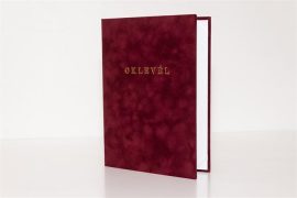 . Oklevéltartó, A4, exkluzív, plüss, aranyozva, bordó . Oklevéltartó, A4, exkluzív, plüss, aranyozva, bordó