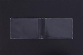 . Diák- és igazolványtartó, 2 lapos, PVC, átlátszó . Diák- és igazolványtartó, 2 lapos, PVC, átlátszó