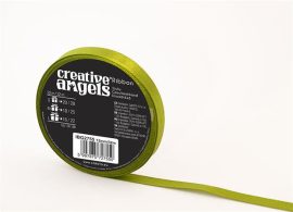 . Szatén szalag, 12 mm x 32 m, zöld . Szatén szalag, 12 mm x 32 m, zöld