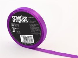 . Szatén szalag, 12 mm x 32 m, lila . Szatén szalag, 12 mm x 32 m, lila