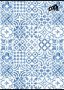   COOL BY VICTORIA Füzet, tűzött, A4, kockás, 80 lap, COOL BY VICTORIA "Mediterrain patterns"