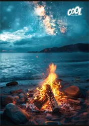 COOL BY VICTORIA Füzet, tűzött, A4, vonalas, 80 lap, COOL BY VICTORIA "Polar Night"