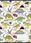   COOL BY VICTORIA Füzet, tűzött, A5, vonalas, 32 lap, 1. osztály, COOL BY VICTORIA "Dinosaurus world", "14-32"