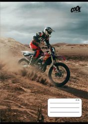 COOL BY VICTORIA Füzet, tűzött, A5, vonalas, 32 lap, 4-8. osztály, COOL BY VICTORIA "Motocross", "21-32" COOL BY VICTORIA Füzet, tűzött, A5, vonalas, 32 lap, 4-8. osztály, COOL BY VICTORIA "Motocross", "21-32"