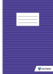 VICTORIA PAPER Spirálfüzet, A4, vonalas, 70 lap, VICTORIA PAPER VICTORIA PAPER Spirálfüzet, A4, vonalas, 70 lap, VICTORIA PAPER