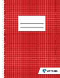 VICTORIA PAPER Spirálfüzet, A5, kockás, 70 lap, VICTORIA PAPER VICTORIA PAPER Spirálfüzet, A5, kockás, 70 lap, VICTORIA PAPER