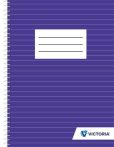 VICTORIA PAPER Spirálfüzet, A5, vonalas, 70 lap, VICTORIA PAPER VICTORIA PAPER Spirálfüzet, A5, vonalas, 70 lap, VICTORIA PAPER