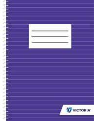 VICTORIA PAPER Spirálfüzet, A5, vonalas, 70 lap, VICTORIA PAPER VICTORIA PAPER Spirálfüzet, A5, vonalas, 70 lap, VICTORIA PAPER