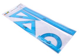 COOL BY VICTORIA Vonalzókészlet, műanyag, 4 darabos, COOL BY VICTORIA, kék COOL BY VICTORIA Vonalzókészlet, műanyag, 4 darabos, COOL BY VICTORIA, kék