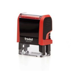 TRODAT Bélyegző, TRODAT "Printy 4912", piros ház, fekete párnával TRODAT Bélyegző, TRODAT "Printy 4912", piros ház, fekete párnával