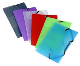 VIQUEL Gumis mappa, 20 mm, PP, A6, VIQUEL "Propyglass Mini", vegyes színek VIQUEL Gumis mappa, 20 mm, PP, A6, VIQUEL "Propyglass Mini", vegyes színek