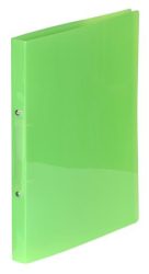 VIQUEL Gyűrűs könyv, 2 gyűrű, 20 mm, A4, PP, VIQUEL "Propyglass", zöld