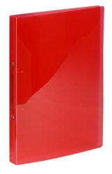 VIQUEL Gyűrűs könyv, 2 gyűrű, 20 mm, A4, PP, VIQUEL "Propyglass", piros VIQUEL Gyűrűs könyv, 2 gyűrű, 20 mm, A4, PP, VIQUEL "Propyglass", piros