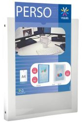 VIQUEL Gyűrűs könyv, panorámás, 4 gyűrű, 25 mm, A4, PP, VIQUEL "Essentiel Perso", fehér VIQUEL Gyűrűs könyv, panorámás, 4 gyűrű, 25 mm, A4, PP, VIQUEL "Essentiel Perso", fehér