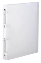 VIQUEL Gyűrűs könyv, 4 gyűrű, 40 mm, A4, maxi, PP, cserélhető címke, VIQUEL "Propyglass", víztiszta