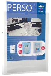 VIQUEL Gyűrűs könyv, panorámás, 2 gyűrű, 25 mm, A4, PP, VIQUEL "Essentiel Perso", fehér VIQUEL Gyűrűs könyv, panorámás, 2 gyűrű, 25 mm, A4, PP, VIQUEL "Essentiel Perso", fehér