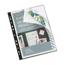 VIQUEL Bemutatómappa, lefűzhető, 20 zsebes, A4, VIQUEL, "Essentiel", fekete VIQUEL Bemutatómappa, lefűzhető, 20 zsebes, A4, VIQUEL, "Essentiel", fekete