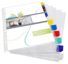 VIQUEL Genotherm, lefűzhető, jelölőfüles, A4, 90 mikron, víztiszta, 12 részes, VIQUEL VIQUEL Genotherm, lefűzhető, jelölőfüles, A4, 90 mikron, víztiszta, 12 részes, VIQUEL