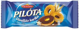 GYŐRI Vaníliás karika, 150 g, GYŐRI "Pilóta", tejcsokoládés GYŐRI Vaníliás karika, 150 g, GYŐRI "Pilóta", tejcsokoládés