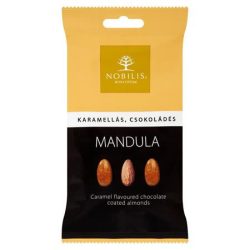 NOBILIS Mandula, 100 g, NOBILIS, karamell ízű, tejcsokoládés-fehércsokoládés