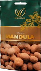 REAL NATURE Mandula, 75 g, REAL NATURE, tejcsokoládés-fahéjas REAL NATURE Mandula, 75 g, REAL NATURE, tejcsokoládés-fahéjas