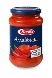 BARILLA Paradicsomszósz, 400 g, BARILLA "Arrabbiata", bazsalikomos, csípőspaprikával