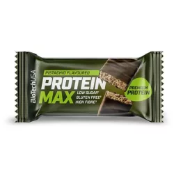 BIOTECH USA Fehérjeszelet, gluténmentes, 45g, BIOTECH USA "Protein Max", pisztácia