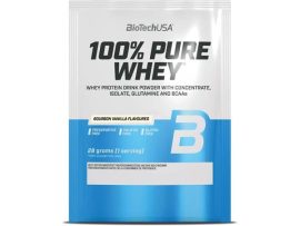 BIOTECH USA Tejsavó fehérjepor, 28g, BIOTECH USA "100% Pure Whey", bourbon vanília BIOTECH USA Tejsavó fehérjepor, 28g, BIOTECH USA "100% Pure Whey", bourbon vanília