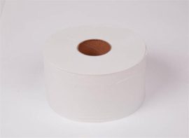 TORK Toalettpapír, T2 rendszer, 2 rétegű, 19 cm átmérő, TORK "Mini Jumbo", fehér