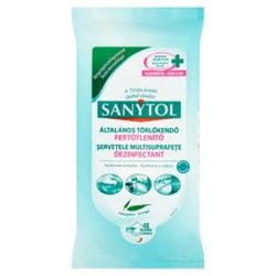 SANYTOL Fertőtlenítő törlőkendő, 36 db maxi/72 db standard, SANYTOL SANYTOL Fertőtlenítő törlőkendő, 36 db maxi/72 db standard, SANYTOL