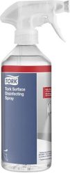 TORK Tisztító és felületfertőtlenítő spray, kétfunkciós szórófejjel, 500 ml, TORK, illatmentes TORK Tisztító és felületfertőtlenítő spray, kétfunkciós szórófejjel, 500 ml, TORK, illatmentes