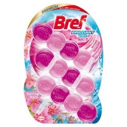 BREF WC-tisztítógél, 3x42 g, BREF "Brilliant gél", Spring Rain BREF WC-tisztítógél, 3x42 g, BREF "Brilliant gél", Spring Rain