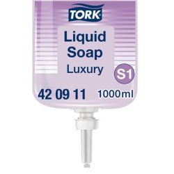 TORK Folyékony szappan, 1 l, S1 rendszer, TORK "Luxury", lila TORK Folyékony szappan, 1 l, S1 rendszer, TORK "Luxury", lila