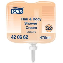 TORK Folyékony szappan, 475 ml, S2 rendszer, TORK "Mini Luxury", tusoláshoz és hajmosáshoz TORK Folyékony szappan, 475 ml, S2 rendszer, TORK "Mini Luxury", tusoláshoz és hajmosáshoz