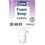 TORK Habszappan, 1 l, S4 rendszer, TORK "Luxury", átlátszó TORK Habszappan, 1 l, S4 rendszer, TORK "Luxury", átlátszó