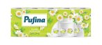 PUFINA Toalettpapír, 3 rétegű, kistekercses, 10 tekercs, PUFINA "Chamomile", kamilla illattal PUFINA Toalettpapír, 3 rétegű, kistekercses, 10 tekercs, PUFINA "Chamomile", kamilla illattal
