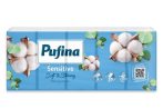  PUFINA Papír zsebkendő, 3 rétegű, 10x10 db, PUFINA "Sensitive"
