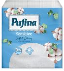 PUFINA Szalvéta, 1/4 hajtogatott, 1 rétegű, 24x24 cm, 90 db, PUFINA "Sensitive" PUFINA Szalvéta, 1/4 hajtogatott, 1 rétegű, 24x24 cm, 90 db, PUFINA "Sensitive"